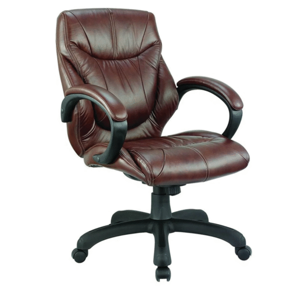 Cresa Genuine Leather Executive Chair Brown - Vassio