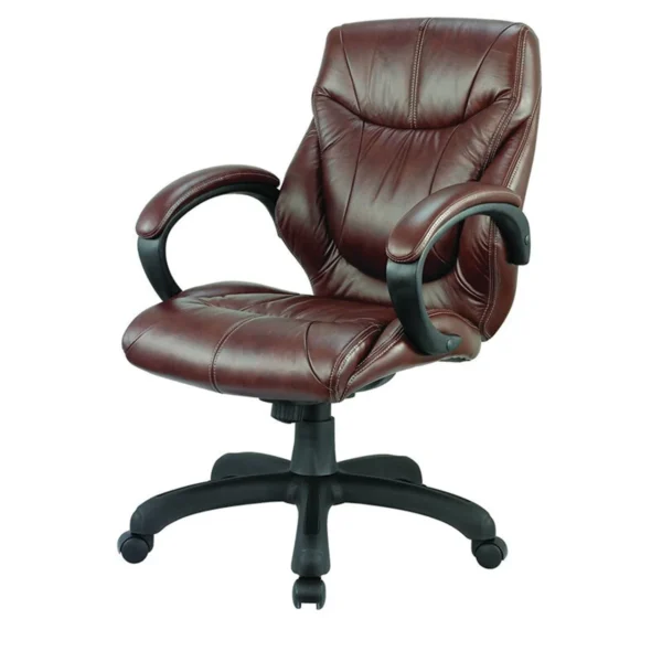 Cresa Genuine Leather Executive Chair Brown - Vassio