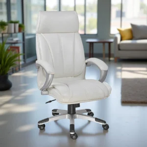 Mezon Executive High Back Chair White- Vassio