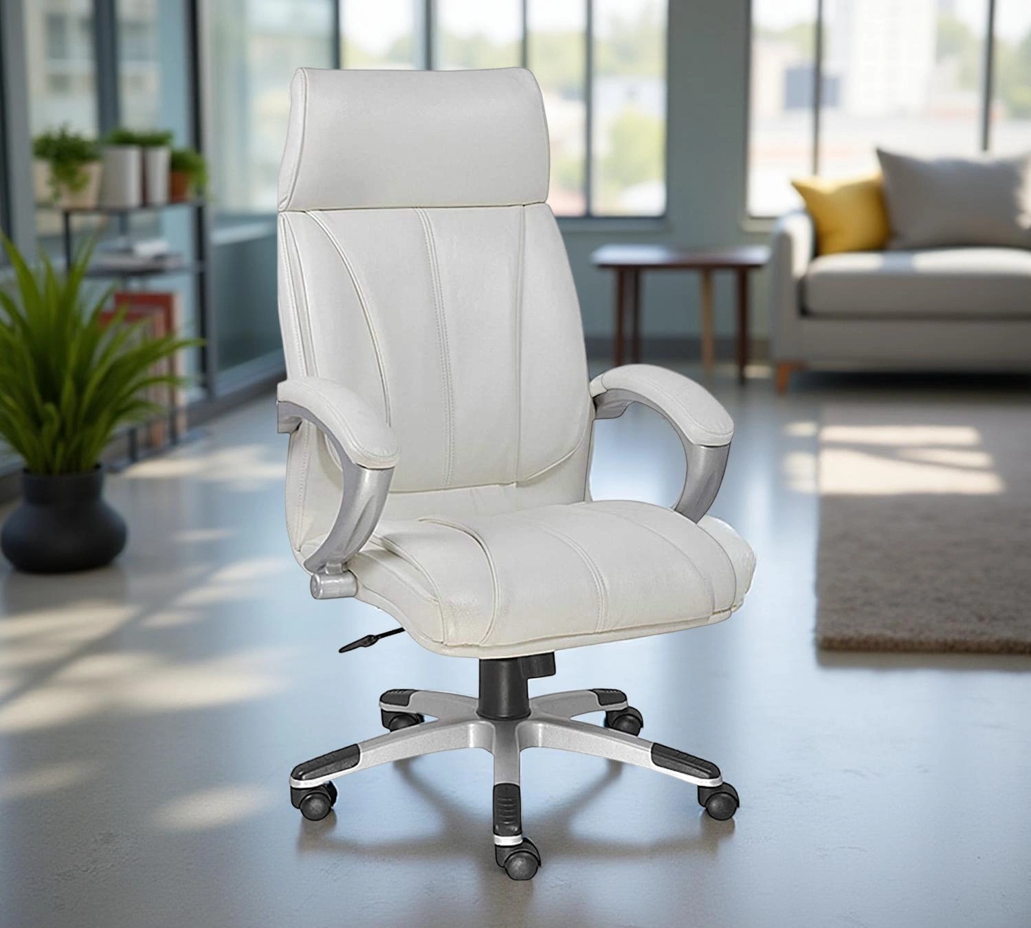 Mezon Executive High Back Chair White- Vassio Mezon Executive High Back Chair White- Vassio