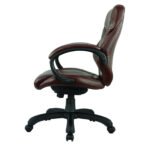 Genuine Leather Executive Chair Brown - Vassio