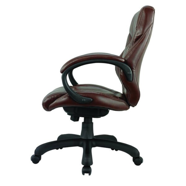 Genuine Leather Executive Chair Brown - Vassio