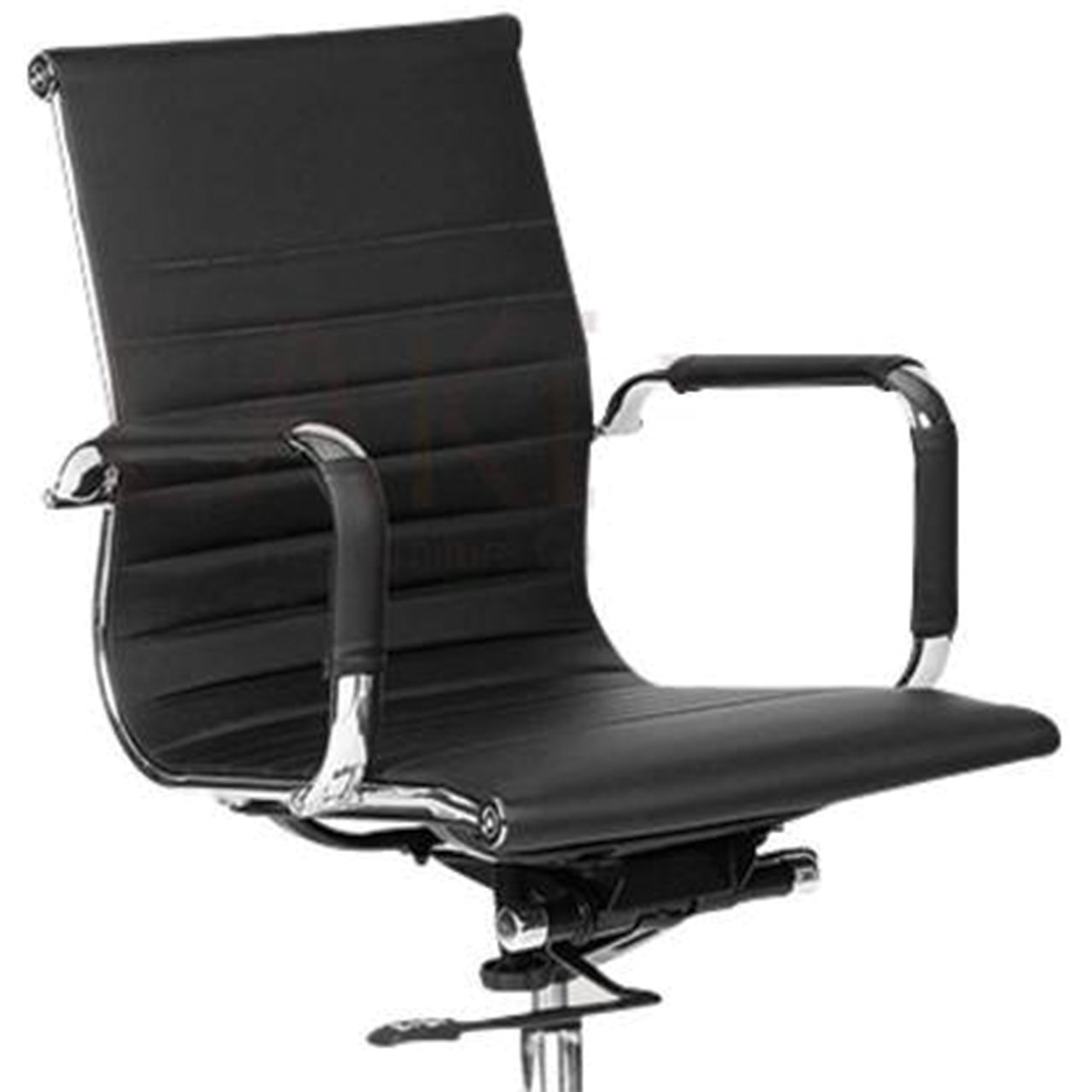 Executive Slim Chairs Leatherette Black - Vassio Executive Slim Chairs Leatherette Black - Vassio