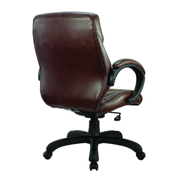 Genuine Leather Executive Chair Brown - Vassio
