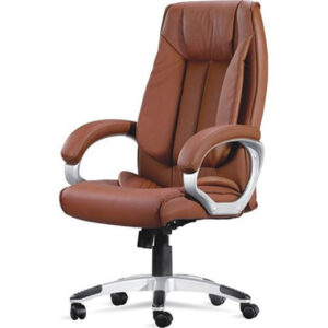Brown Leatherette Office Executive Chair- Vassio