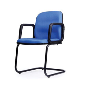 Blue Fabric Visitor Chair Med Back