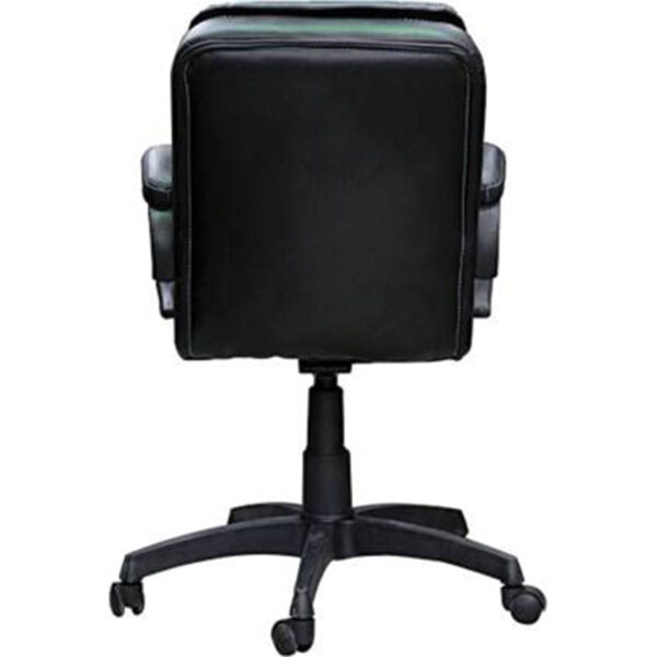 Conference Desk Arm Mid Black Leatherette Chair Vassio