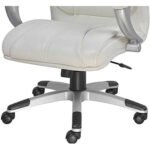 Executive High Back Chair Leather White - Vassio