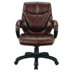 Genuine Leather Executive Chair Brown Vassio