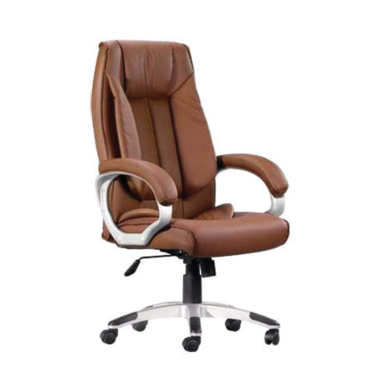Brown Leatherette Office Executive Chair- Vassio Brown Leatherette Office Executive Chair- Vassio