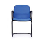 Blue Fabric Visitor Chair Med Back Vassio