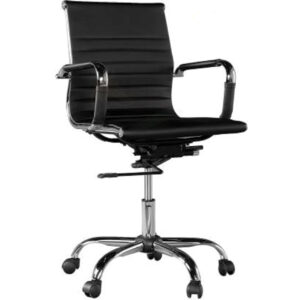 Executive Slim Chair Black Vassio