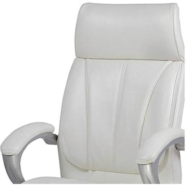 Executive High Back Chair Leather White - Vassio