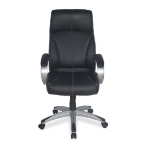 Comfortable High Back Chair Black Vassio