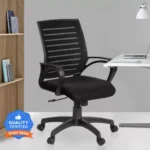 Vassio Bliss Comfortable Low Back Computer Chair | Black