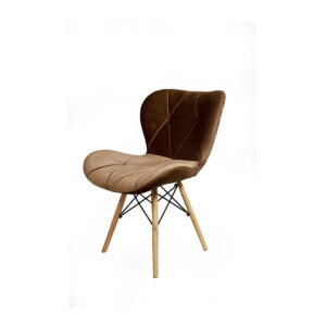 Brown Restaurant Chair With Wooden Legs » Vassio