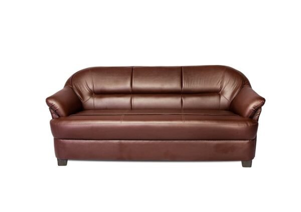5 Seater Leatherette Sofa In Brown » Vassio