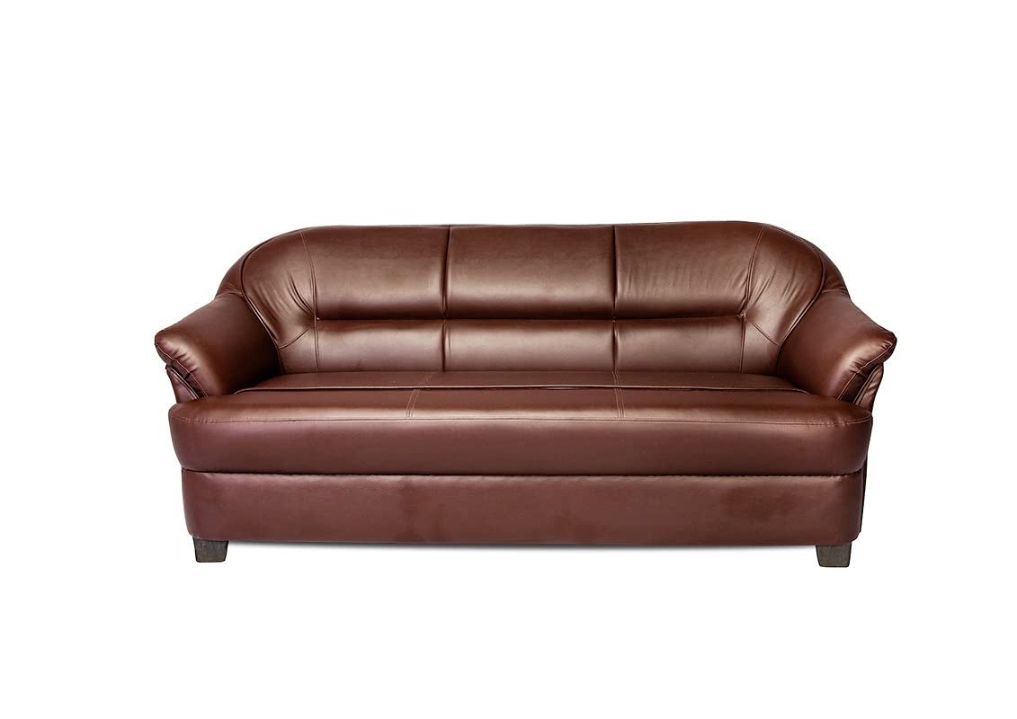 5 Seater Leatherette Sofa In Brown » Vassio 5 Seater Leatherette Sofa In Brown » Vassio
