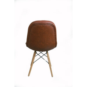 Brown Restaurant Wooden Legs Chair - Vassio