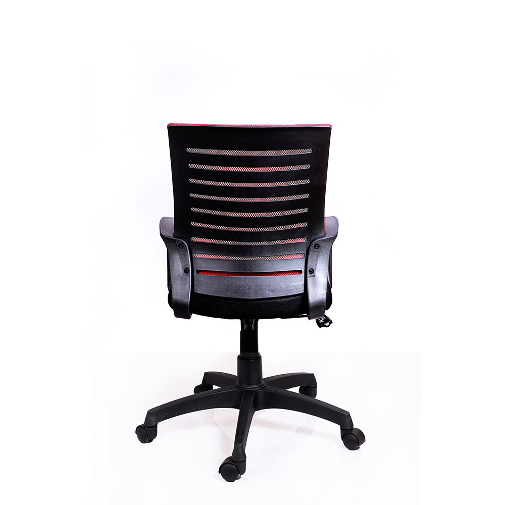 Ergonomic Chair in Black and Red Colour Nylon Base » Vassio Ergonomic Chair in Black and Red Colour Nylon Base » Vassio