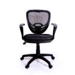 Mesh Fabric Office Ergonomic Chair in Black Colour » Vassio
