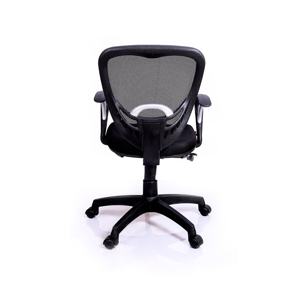 Mesh Fabric Office Ergonomic Chair in Black Colour » Vassio Mesh Fabric Office Ergonomic Chair in Black Colour » Vassio