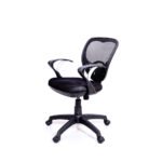 Mesh Fabric Office Ergonomic Chair in Black Colour » Vassio