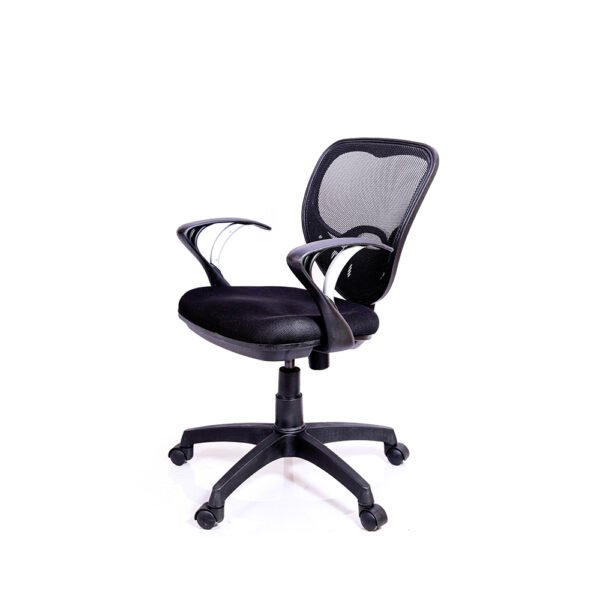 Mesh Fabric Office Ergonomic Chair in Black Colour » Vassio