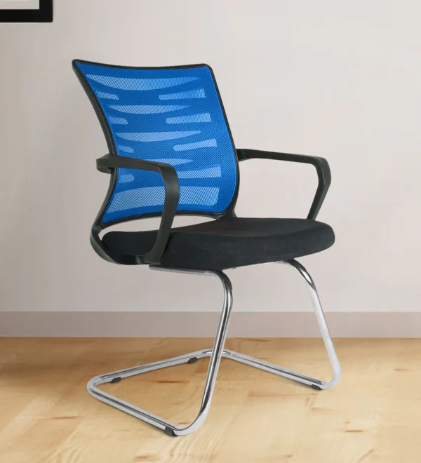Shop Ritz Visitor Chair Black And Blue Online in India