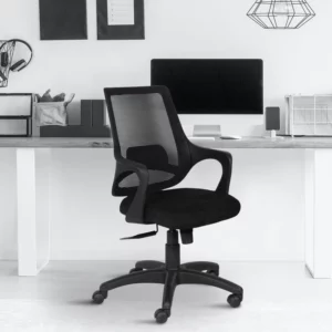 Mesh Fabric Chair Black MB51 » Vassio