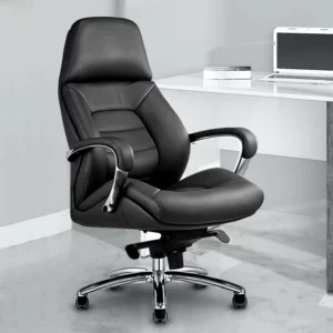 High Back Executive Chair In Black Vassio