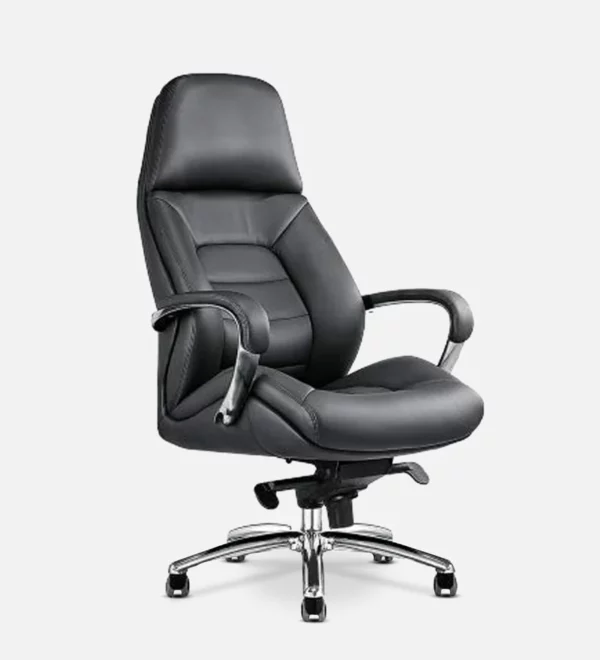 High Back Executive Chair In Black Vassio