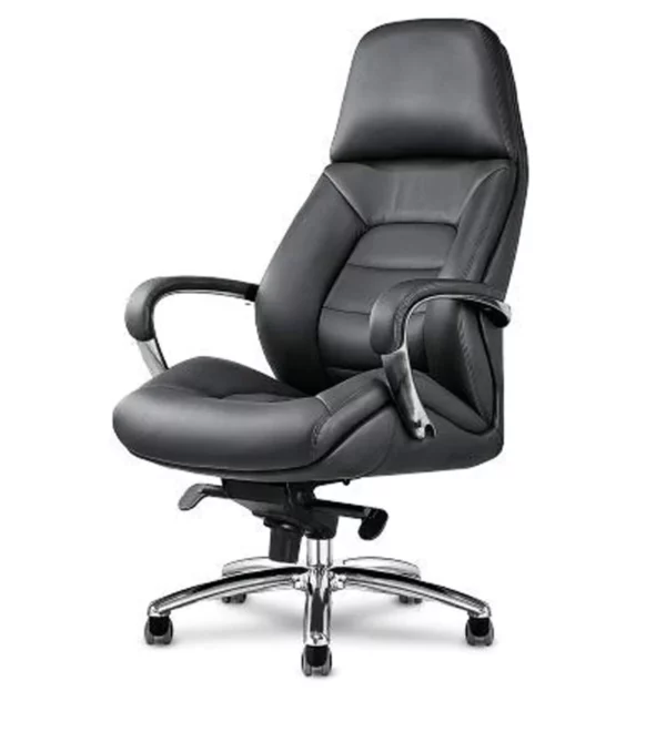 High Back Executive Chair In Black Vassio