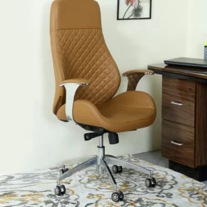 Office Chair Leatherette High Back Vassio