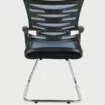 Cantilever Chair In Black And Grey Vassio