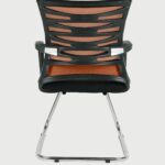 Cantilever Chair In Black And Maroon Vassio