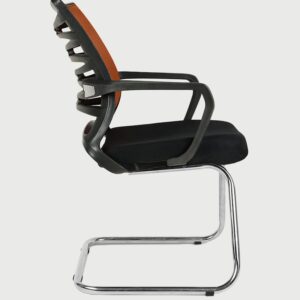 Cantilever Chair In Black And Maroon » Vassio