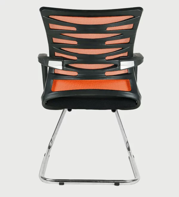 Cantilever Chair In Black And Orange » Vassio
