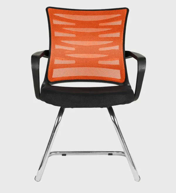 Cantilever Chair In Black And Orange » Vassio