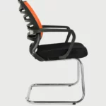 Cantilever Chair In Black And Orange » Vassio