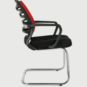 Cantilever Chair In Black And Red Vassio