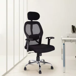 High Back Ergonomic Chair Black Colour » Vassio