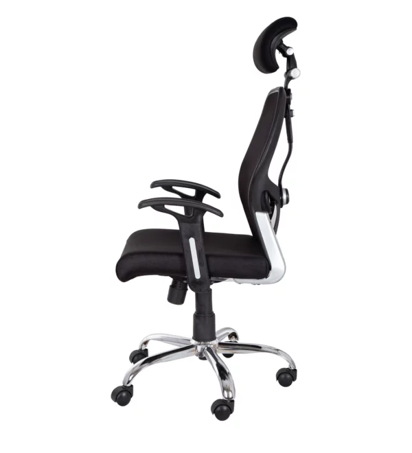High Back Ergonomic Chair Black Colour Vassio