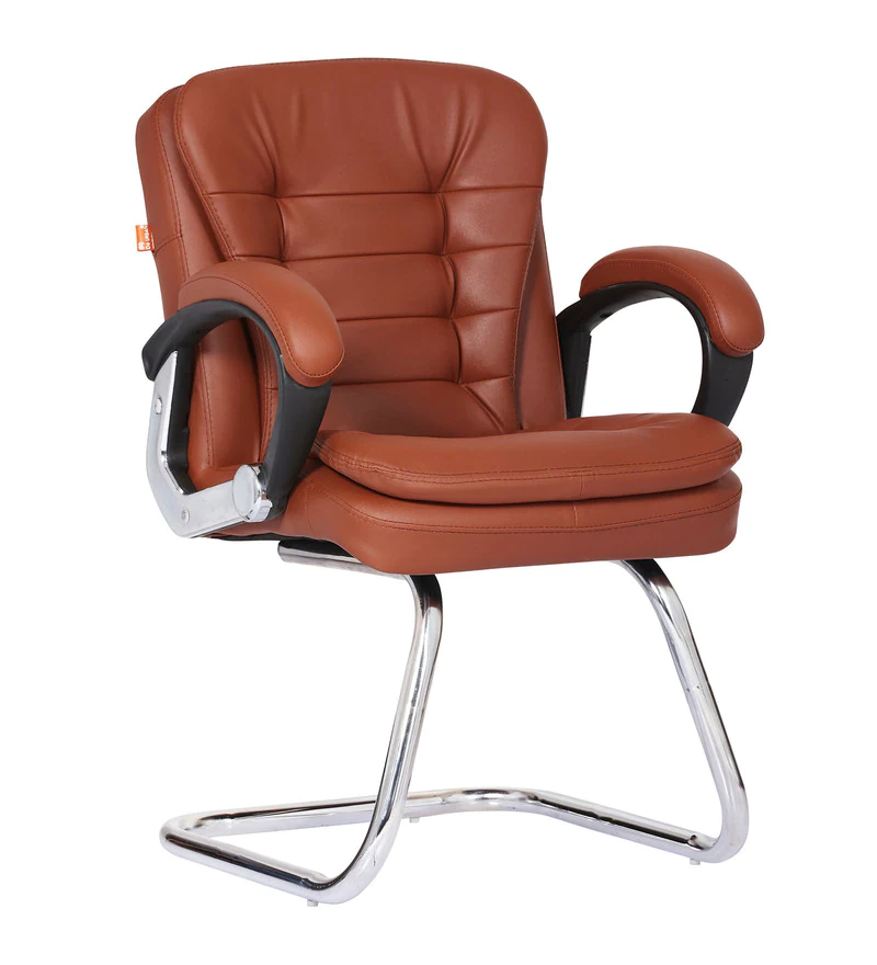 Cantilever Chair In Tan Colour » Vassio