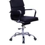 Medium Back Office Chair Black Colour » Vassio