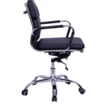 Medium Back Office Chair Black Colour » Vassio