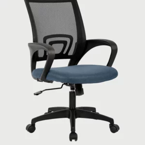 Back Executive Office Chair Blue Adjustable Chair Vassio