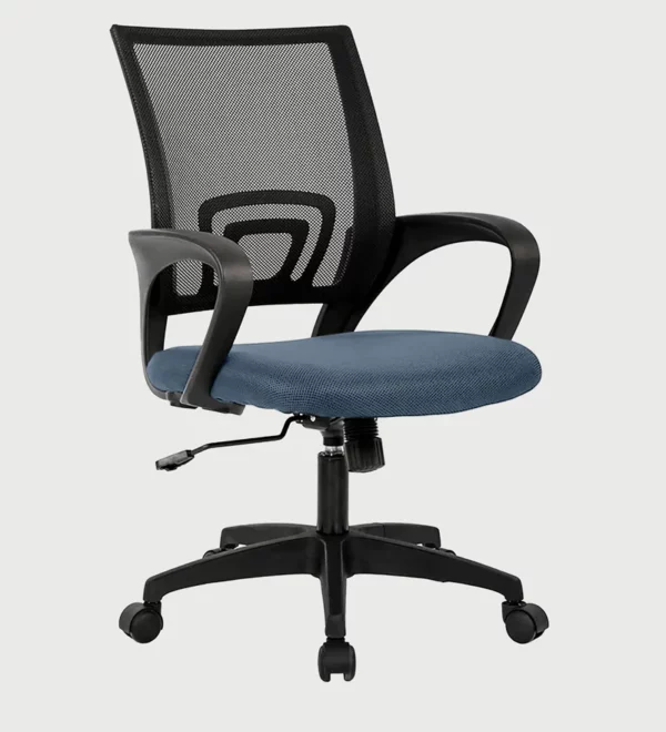 Back Executive Office Chair Blue Adjustable Chair » Vassio