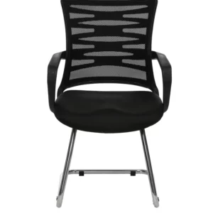 Cantilever Chair In Black Vassio