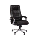 Buy Denura High Back Chair Black – Premium Leatherette Executive Chair by Vassio